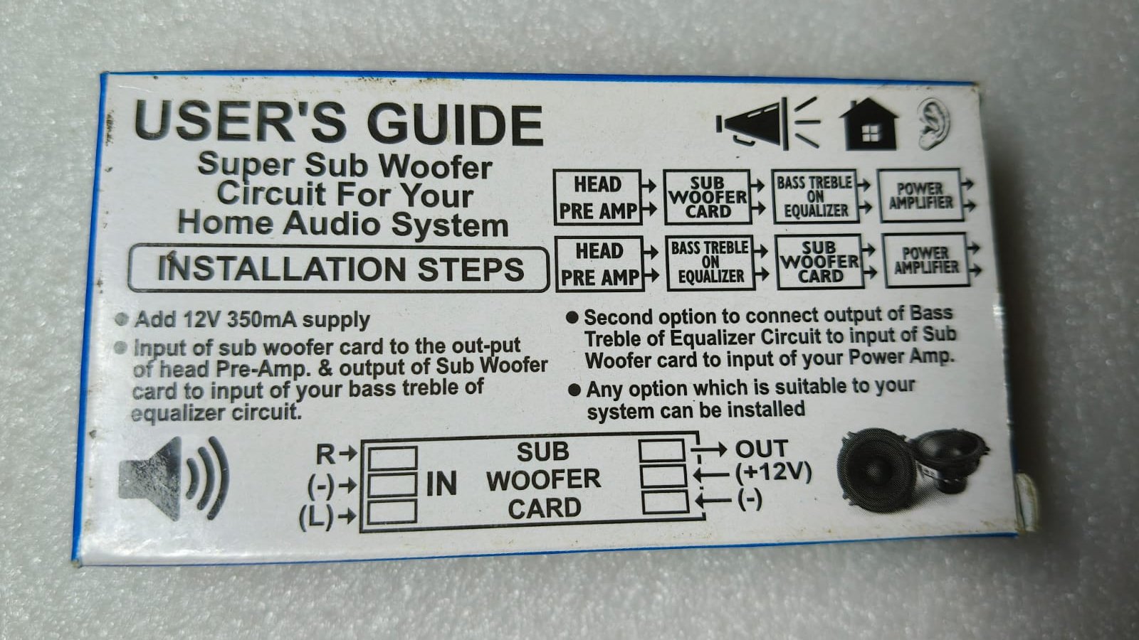 Monty 4440 Single IC Stereo Amplifier Board