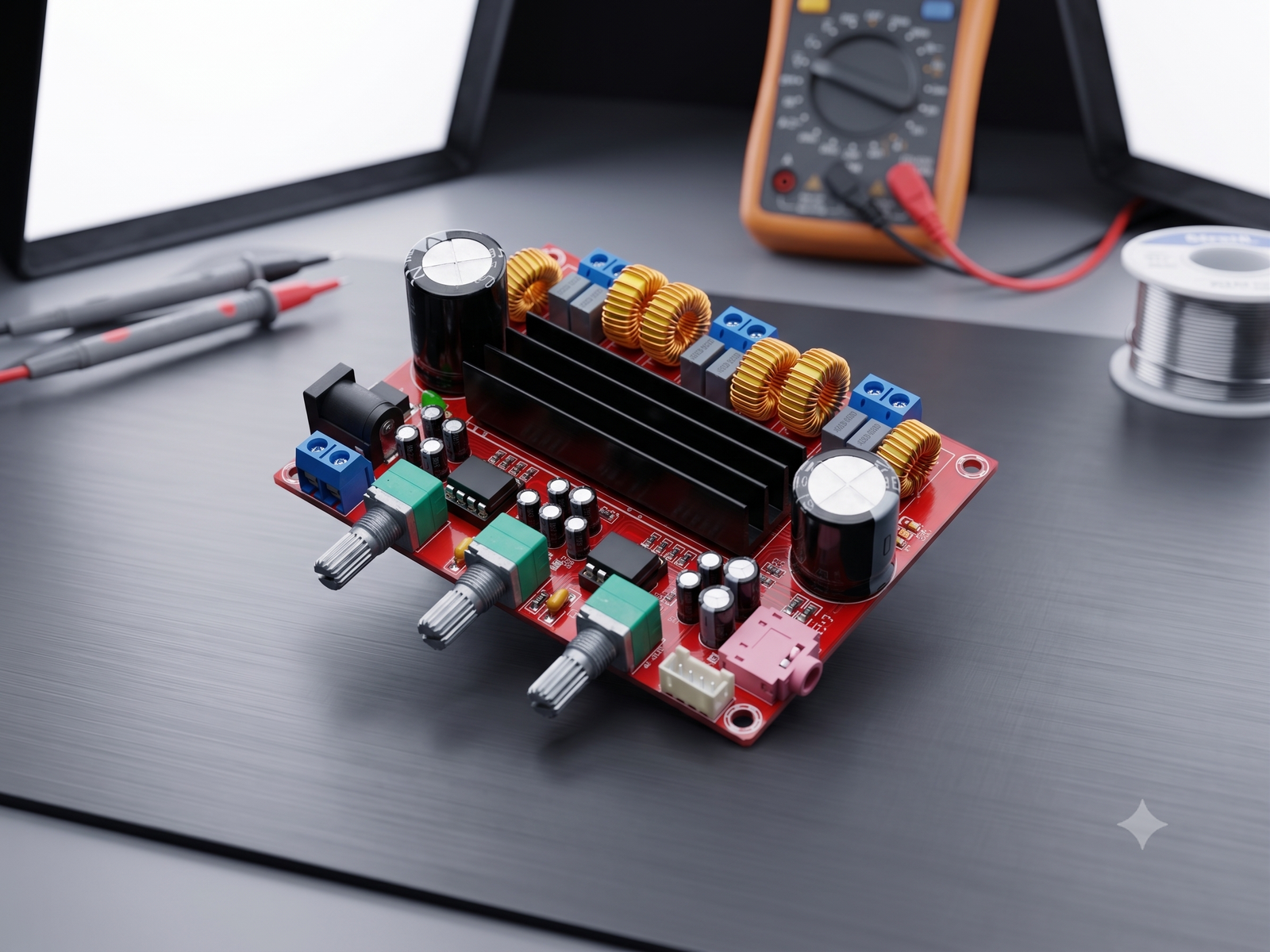 XH-M139 2.1 Channel Digital Power Amplifier Board TPA3116D2 2×50W, 12V-24V